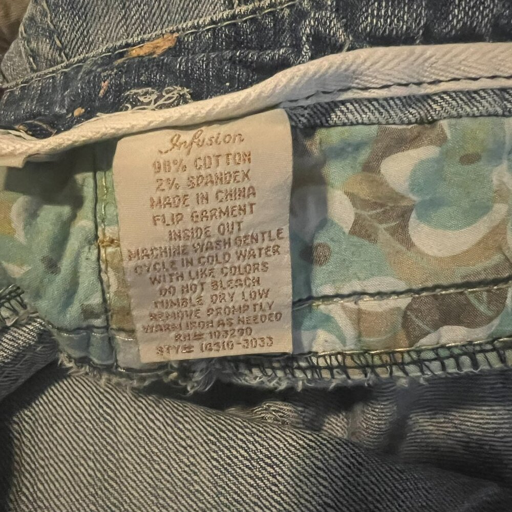 Infusion Women's Denim Capri Cargo Pants - Size 31 - Picture 4 of 8